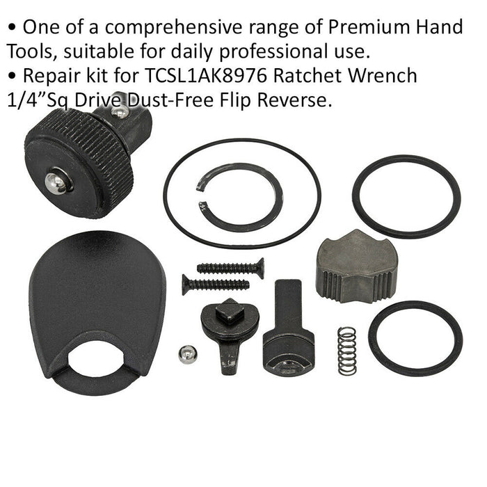 1/4" Sq Drive Repair Kit for ys02027 Dust-Free Ratchet Wrench Loops