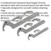 11 Pack - Adjustable C Spanner Set - Hook & Pin Retaining Ring Hinged Arm Wrench Loops