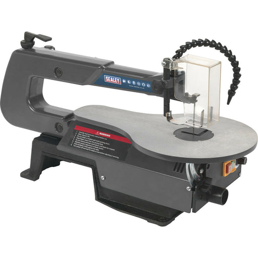 Variable Speed Scroll Saw with 406mm Throat - 120W Motor - Cast Round Table Loops