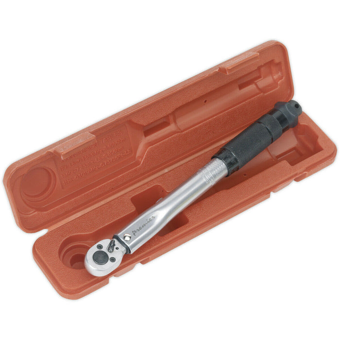 Calibrated Micrometer Style Torque Wrench - 3/8" Sq Drive - 2 to 24 Nm Range Loops