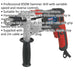 850W Heavy Duty Hammer Drill - 13mm Chuck - Variable Speed - Reverse Controls Loops