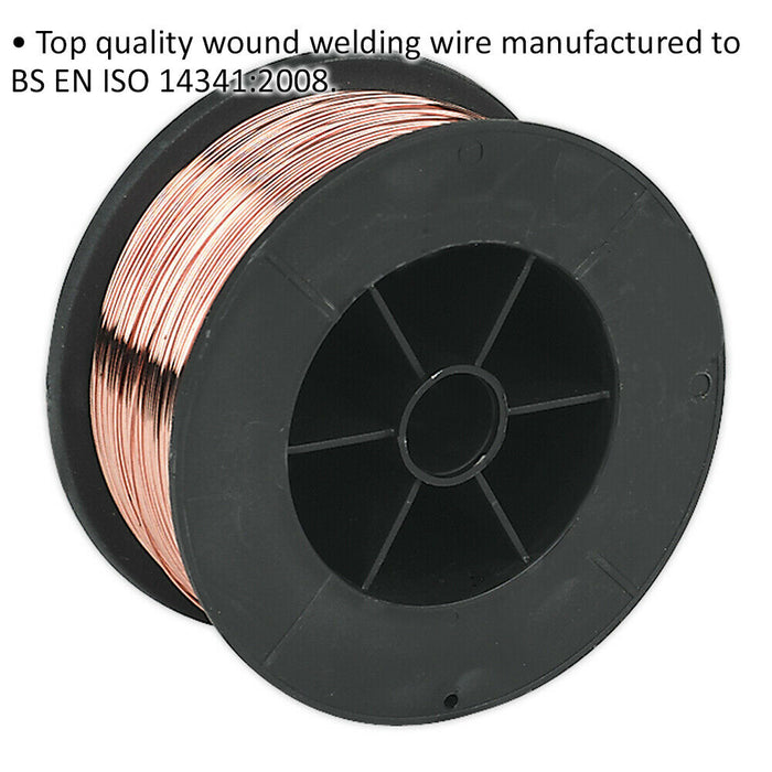 0.7kg Mild Steel MIG Welding Wire - 0.6mm A18 Grade - Wound Welding Wire Reel Loops
