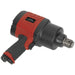 Composite Air Impact Wrench - 1 Inch Sq Drive - Twin Hammer - Side Handle Loops