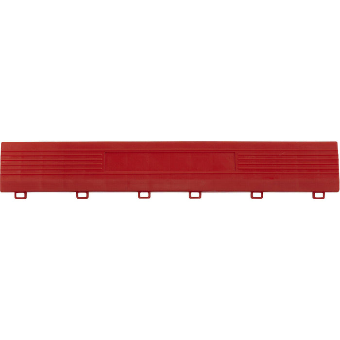 6 PACK Heavy Duty Floor Tile Edge - PP Plastic - 400 x 60mm - Female - Red Loops