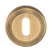 51mm Lock Profile Escutcheon Chamfered Edge Concealed Fix Antique Brass Loops