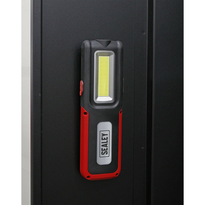 Rechargeable Inspection Light with Power Bank - 5W COB & 3W SMD LED - Red Loops
