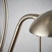 Mother & Child Floor Lamp Satin Chrome Tall Twin Light Dimmer Flexible Reading Loops