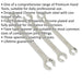 3 PACK Flare Nut Spanner Set -Compression Joint Wrench / Crow Foot Brake Spanner Loops
