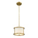 1 Bulb Ceiling Pendant Light Fitting Distressed Gold LED E27 60W Bulb Loops