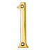 Stainless Brass Door Number 1 75mm Height 4mm Depth House Numeral Plaque Loops