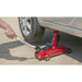 Short Chassis Trolley Jack - 2 Tonne Capacity - 322mm Max Height - Mobile Jack Loops