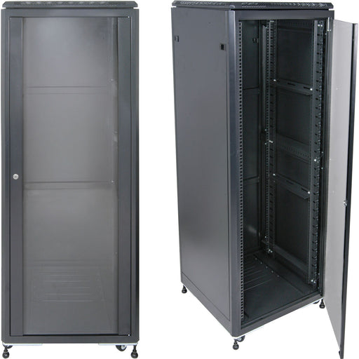 19" 36U 600mm Equipment Rack Data Cabinet Storage Amp Network Mixer Patch Panel Loops