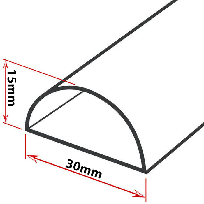 30x15mm Smooth Fit End Cap Magnolia Adapter Trunking Close Conduit Pipe Tube Loops