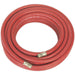 Rubber Alloy Air Hose with 1/4 Inch BSP Unions - 15 Metre Length - 8mm Bore Loops