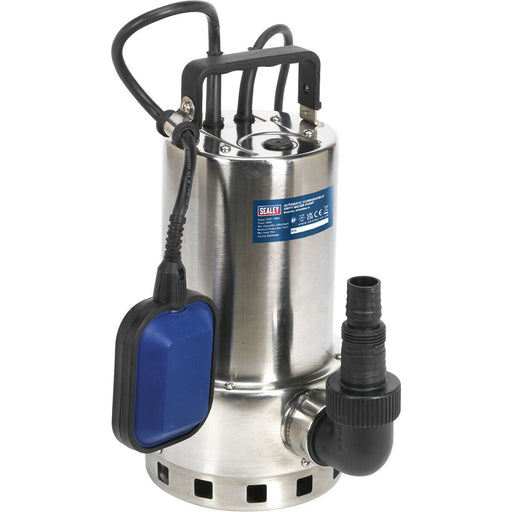 Stainless Steel Dirty Water Pump - 225L/Min - Automatic Cut Out - 230V Supply Loops