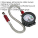 120psi Premium Tyre Pressure Gauge & Tread Depth Reader - 335mm Armoured Hose Loops