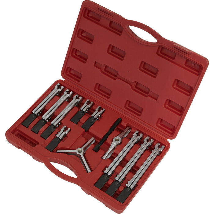 12 Piece Bearing & Gear Puller Set - Twin & Triple Leg Puller Set - Reversible Loops