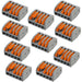 10x 5 Way WAGO Connector 32A Electrical Lever Terminal Block Push Fit Junction Loops