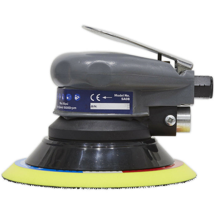 150mm AIR Palm Sander 5mm Orbital - 1/4" BSP - Variable Speed Hook & Loop Pad Loops