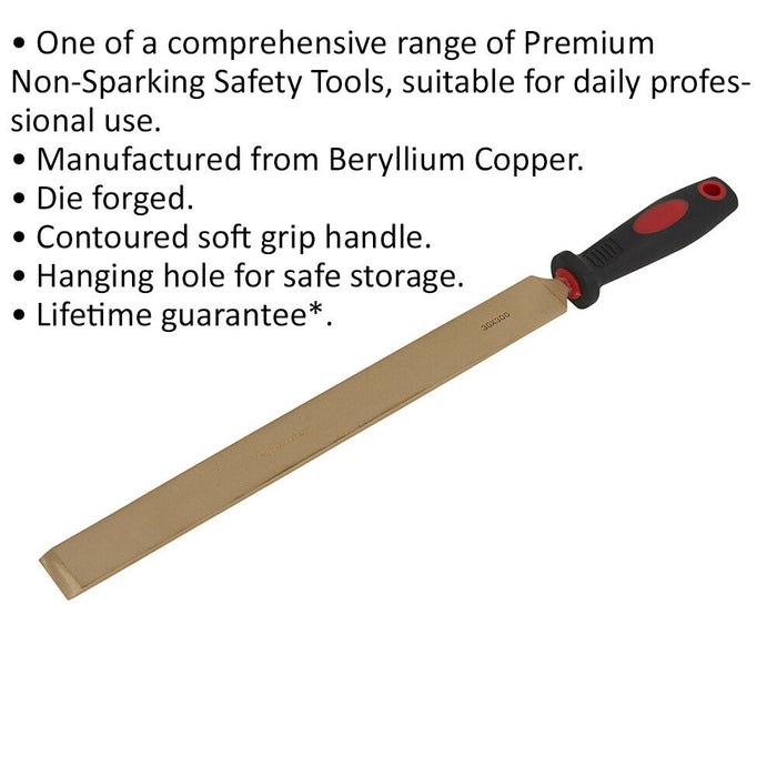 Long Decorators Scraper - 30 x 300mm - Non Sparking - Beryllium Copper Loops