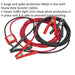 400A Pro Jump Booster Cables - 20mm² x 5m - Electronics Protection - 12V / 24V Loops