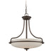 1 Bulb Ceiling Pendant Light Fitting Palladian Bronze LED E27 100W Bulb Loops
