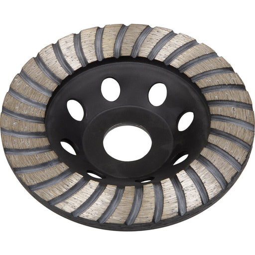115mm Stone & Concrete Angle Grinding Disc - 22mm Bore - Turbo Row Segments Loops