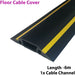 6m x 83mm Heavy Duty Rubber Floor Cable Cover Protector Conduit Tunnel Sleeve Loops