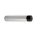 2x Wall Mounted Doorstop Cylinder with Rubber Tip 71 x 16mm Anodised Aluminium Loops