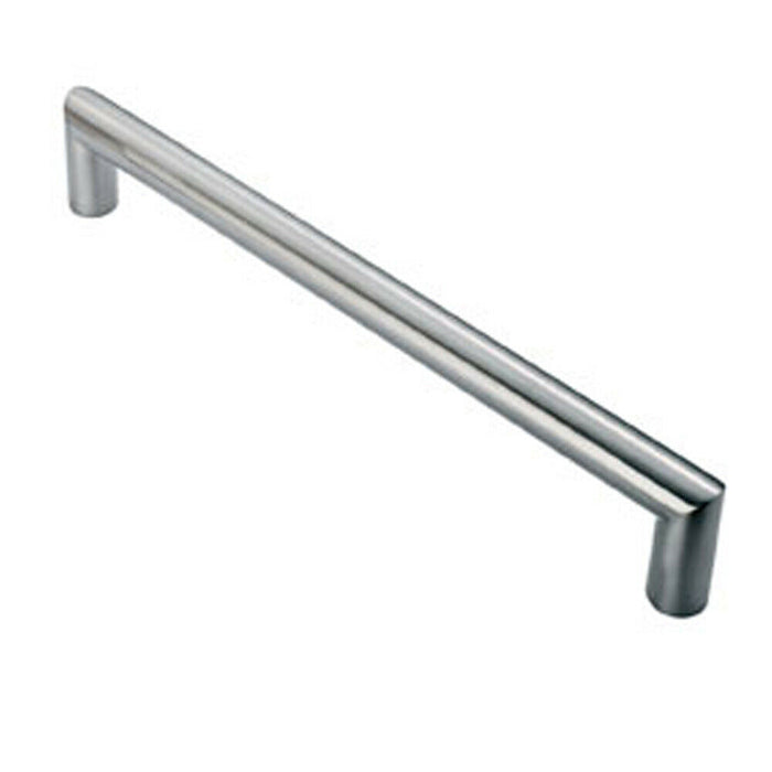 4x 30mm Mitred Pull Door Handle 450mm Fixing Centres Satin Stainless Steel Loops
