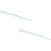 2 PACK Wall / Ceiling Light White 1200mm Slim Strip Panel 20W LED 4000K Loops