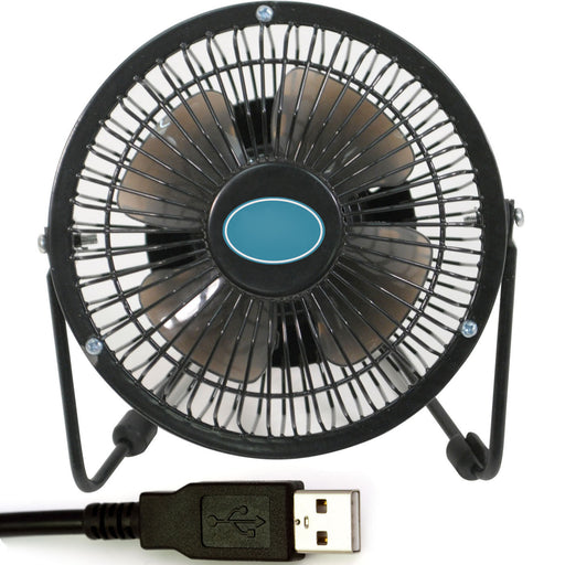 4" USB Mini Desk Stand Fan Portable/Travel Keep Cool Blower Laptop PC Loops