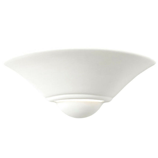 Dimmable LED Wall Light Unglazed Ceramic Shell Dome Fitting Lounge Lamp Lighting Loops
