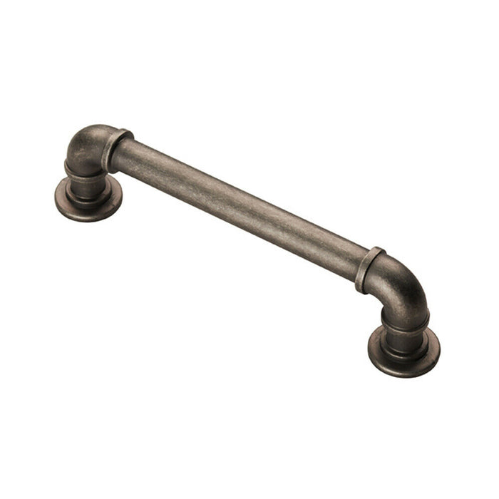 Pipe Design Cabinet Pull Handle 128mm Fixing Centres 12mm Dia Pewter Loops