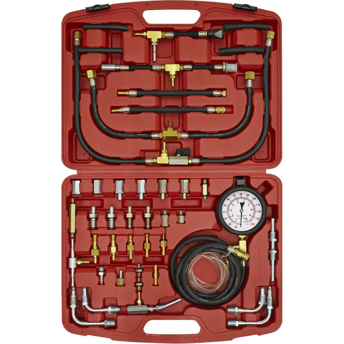 Fuel Injection Pressure Test Kit - High Pressure Gauge - Petrol Engine Systems Loops