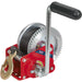 Geared Hand Winch with Brake & Webbing - 540kg Capacity - Hardened Steel Gear Loops