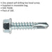 100 PACK 5.5 x 25mm Self Drilling Hex Head Screw - Zinc Plated Fixings Screw Loops