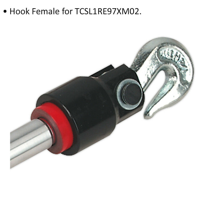 Female Threaded Pull Hook - Suitable for ys06683 Mini Hydraulic Pull Ram Loops
