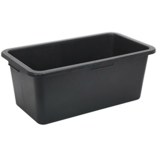 795 x 395 x 295mm Storage Container - BLACK 60L - Integral Handle Warehouse Bin Loops