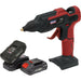 20V Cordless Hot Glue Gun Kit - Includes 2 x Batteries & Charger - Storage Bag Loops