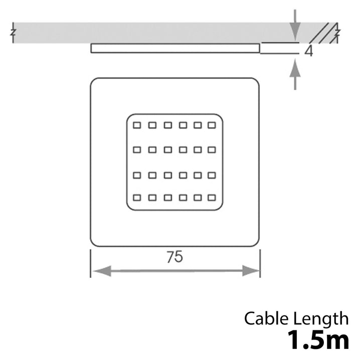 4x 5W LED Spotlight & Driver Kit Kitchen Cabinet Panel Light NATURAL WHITE Loops