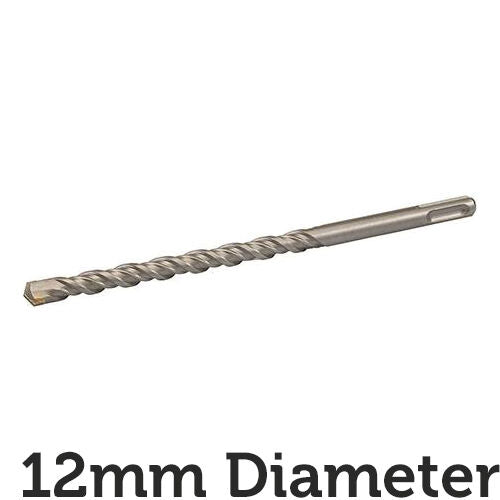 PRO 12mm x 210mm SDS Plus Masonry Drill Bit Tungsten Carbide Cutting Head Tip Loops