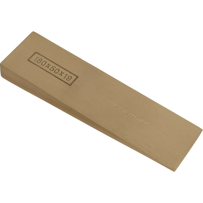 Non Sparking Lifting Wedge - 180 x 50 x 19mm - Precision Cast - Beryllium Copper Loops