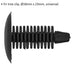 20 PACK Black Fir Tree Clips - 18mm x 23mm - Universal Vehicle Fitting Loops