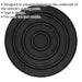 Safety Rubber Jack Pad - Type A Design - 148mm Circle - Fits Over Jack Saddle Loops
