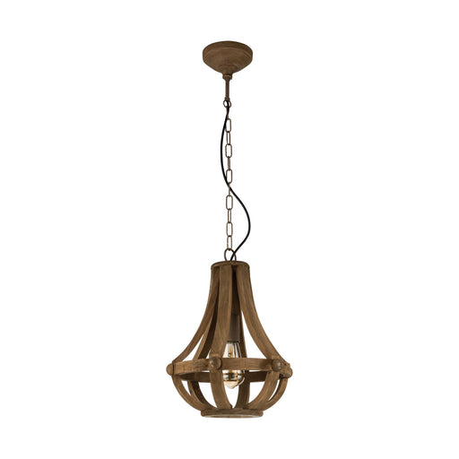 Hanging Ceiling Pendant Light Rust Steel Effect 60W E27 Hallway Feature Lamp Loops