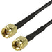 1m SMA Male to Male Plug Coaxial Cable WiFi Router Antenna Aerial RG174 50OHM Loops