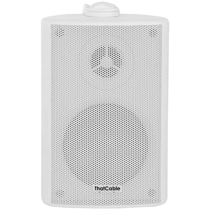4" 100V 8Ohm Outdoor Weatherproof Speaker White 70W IP54 Rated Background Wall