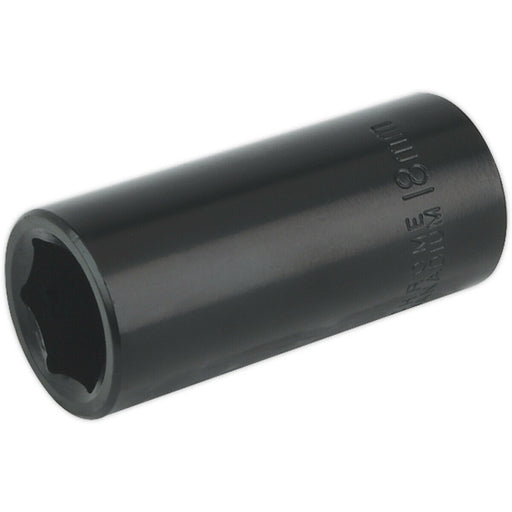 18mm Forged Deep Impact Socket - 3/8 Inch Sq Drive Chrome Vanadium Wrench Socket Loops