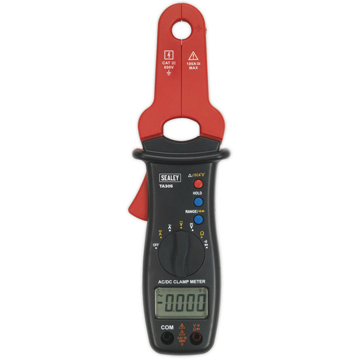 AC/DC Clamp Meter & Multimeter - 10mm Clamp - Current Draw Measuring Device Loops